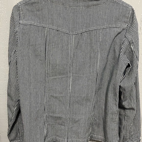 Christopher & Banks size small button up denim Shacket - Picture 5 of 5